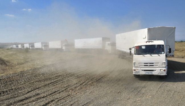 وصول 16 شاحنة من المساعدات الروسية إلى أوكرانيا