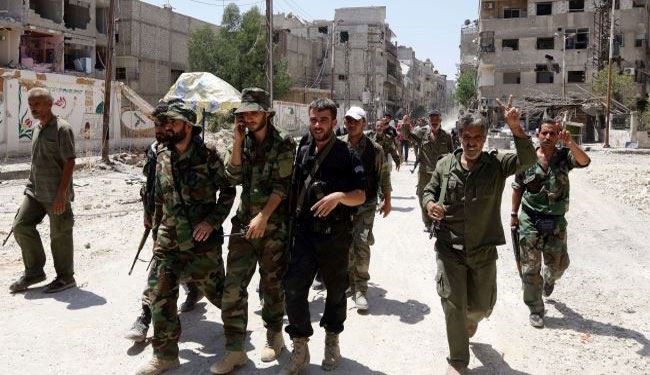 Syria forces ambush insurgent positions, inflict blows