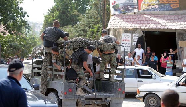 ارتش لبنان مواضع تروریست ها را بمباران کرد
