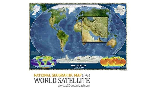 دانلود نقشه ماهواره ای جهان