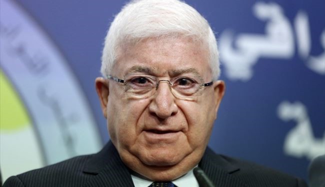Iraqi President Underlines Iran's Crucial Role in Ending ISIL Crisis