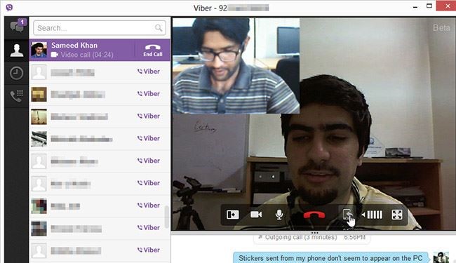 امکان مکالمه ویدئویی در نسخه جدید وایبر