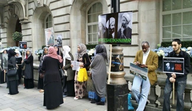 بحرینی های مقیم لندن اعتصاب غذا می کنند