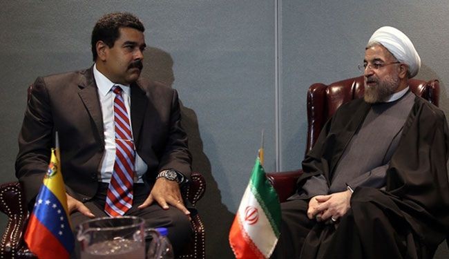 روحاني يدعو لتطوير العلاقات الايرانية الفنزويلية الى أعلى المستويات