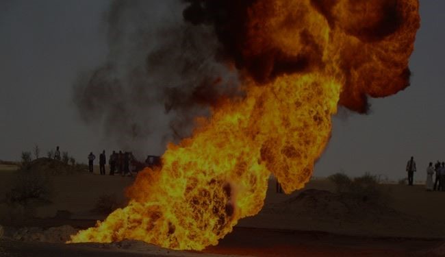 حريق بأنبوب نفطي سعودي بعد إطلاق نار على دورية أمنية