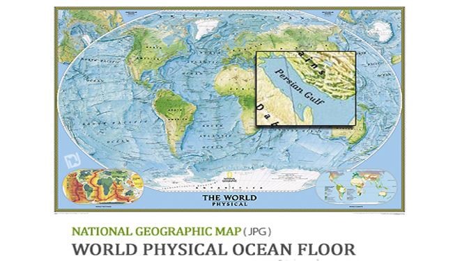 دانلود نقشه کف اقیانوس های جهان