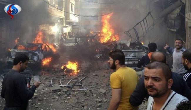 تصاویر اختصاصی العالم از انفجار امروز در حمص