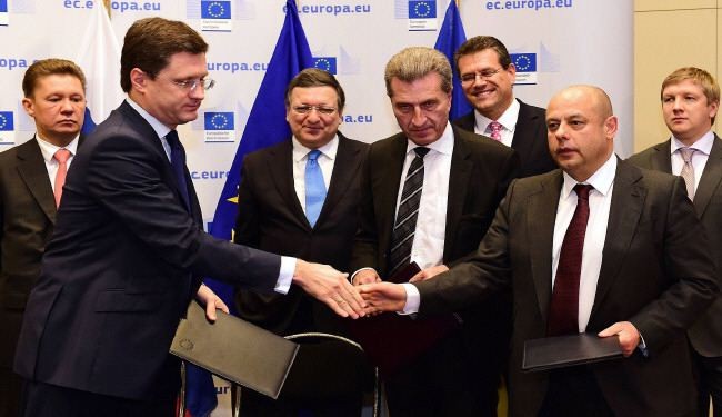 اتفاق بين موسكو وكييف وبروكسل لتصدير الغاز الروسي لاوكرانيا