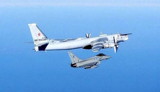 UK Fighters Intercepting Russian Bear Bomber