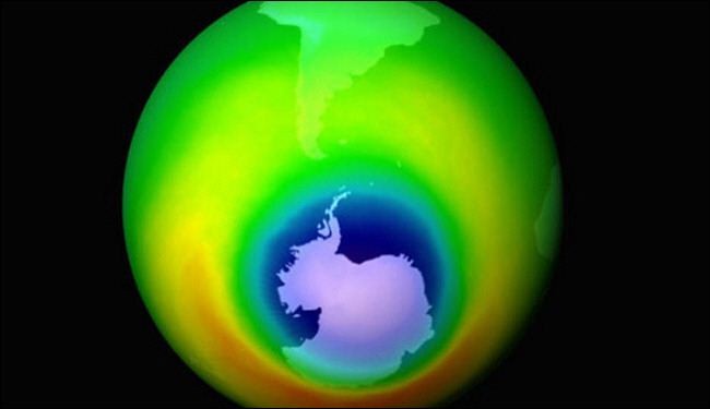 ثقب الأوزون فوق القارة القطبية الجنوبية اكبر منها