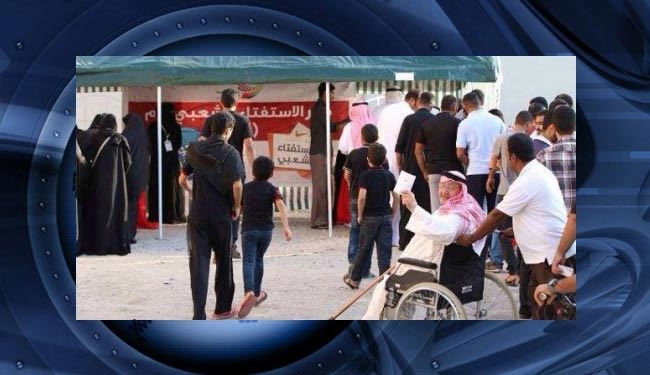 بحرینیها فراتر از پیش‌بینیها درهمه‌پرسی شرکت کردند