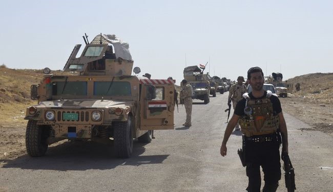 القوات العراقية تحتشد جنوب تكريت استعداداً لتحريرها من 