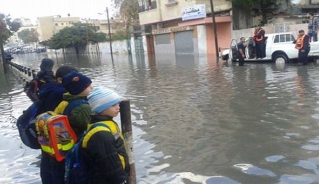 الأمم المتحدة تعلن حالة الطوارئ في غزة بسبب الفيضانات