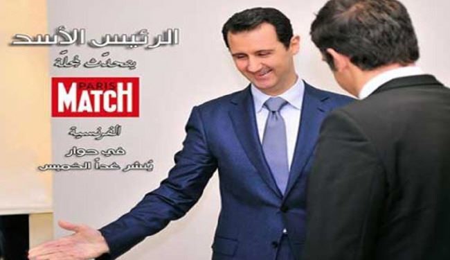 اسد: رئیس‌جمهور فرانسه را نمی‌شناسم!
