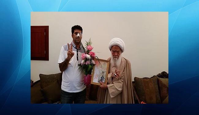 بالصور؛ ائتلاف 14 فبراير يُكرّم والد الشهيد علي بدّاح