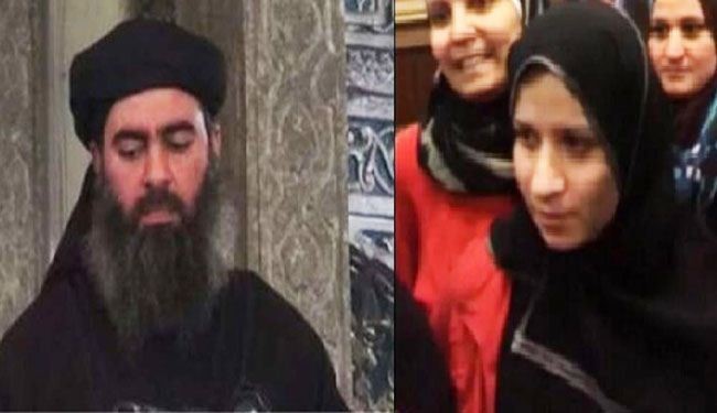 منابع رسانه‌ای: همسر سابق خلیفه داعش آزاد شد