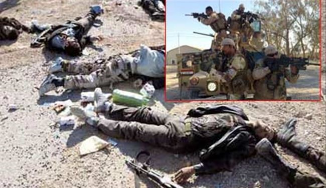 هلاکت ده‌ها تروریست داعش در درگیری با ارتش عراق