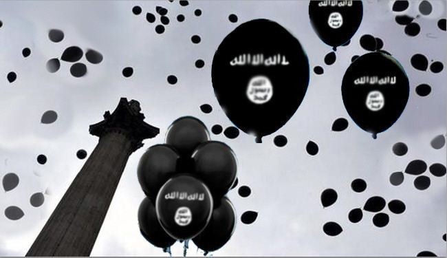 بالونات تحمل اسم داعش في سماء المدن السعودية +صورة