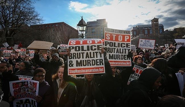 مظاهرات في نيويورك احتجاجا على عنف الشرطة