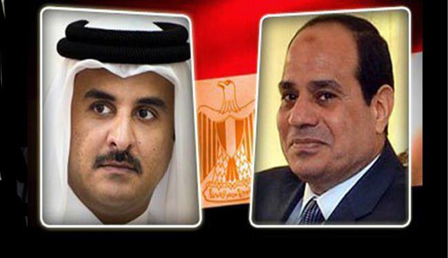مشاورات لعقد قمة محتملة بين السيسي وامير قطر