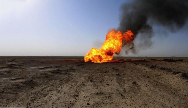 أرهابيون يفجرون أنبوب لنقل الغاز جنوبي بغداد