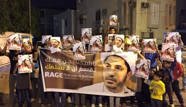 البحرين تتظاهر غضبا ضد اعتقال الشيخ سلمان