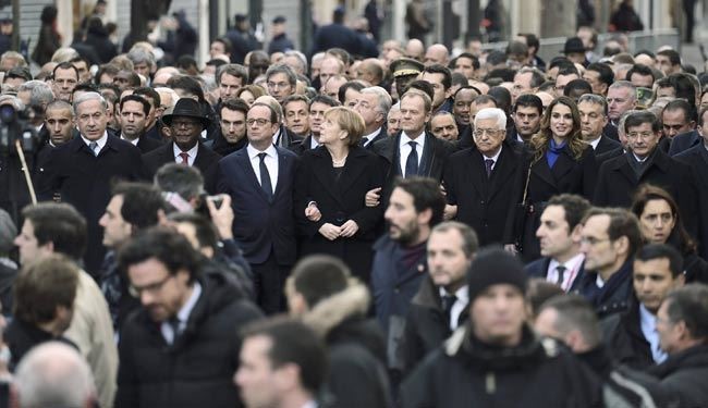 جای خالی بعضی تروریست‌ها در پاریس !!