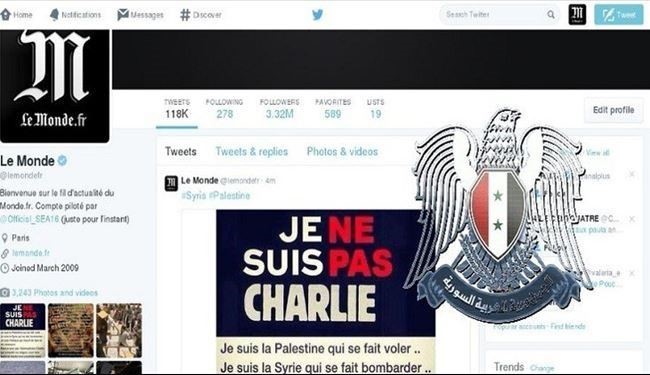 Syrian Cyber Army Take Over Le Monde's Account