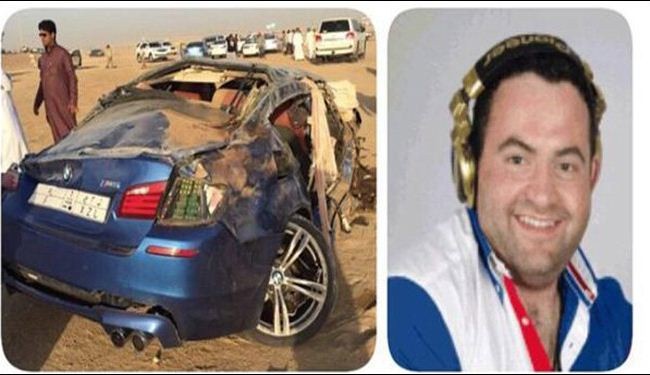 صور...وفاة اعلامي وزوجته في حادث مروري مروع