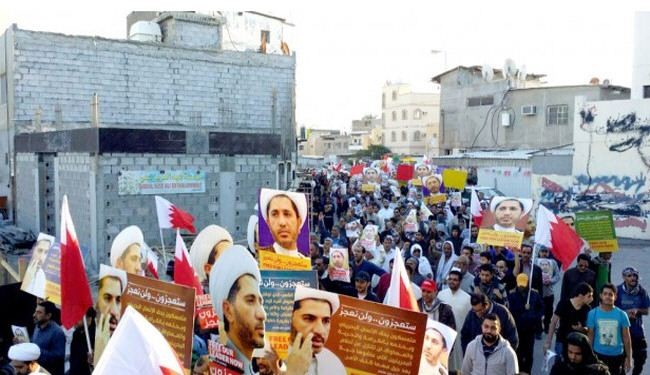 بالصور؛ تواصل احتجاجات البحرين تنديدا باعتقال الشيخ سلمان