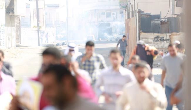حمله به راهپیمایان بحرینی پس از نماز جمعه