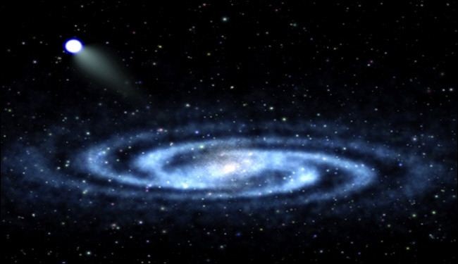 نجم يهوي من مجرة درب التبانة بسرعة خارقة