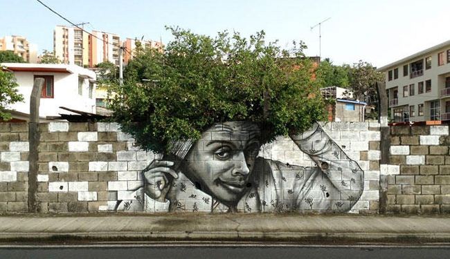 بالصور.. فن التفاعل مع الطبيعة في الشارع