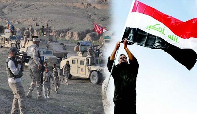 العلم العراقي يرفرف فوق جامع تكريت وكلية الطب