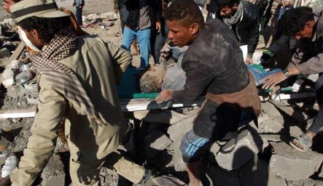 تداوم تجاوز نظامی علیه یمن برای هفتمین روز متوالی