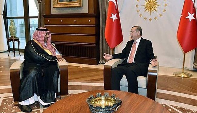 بن نايف يلتقي أردوغان قبل ساعات من مجيئ الاخير لإيران