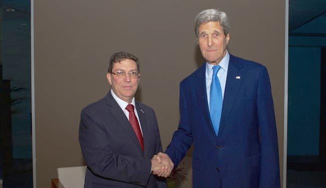 اجتماع  بين وزيري الخارجية الاميركي والكوبي في بنما