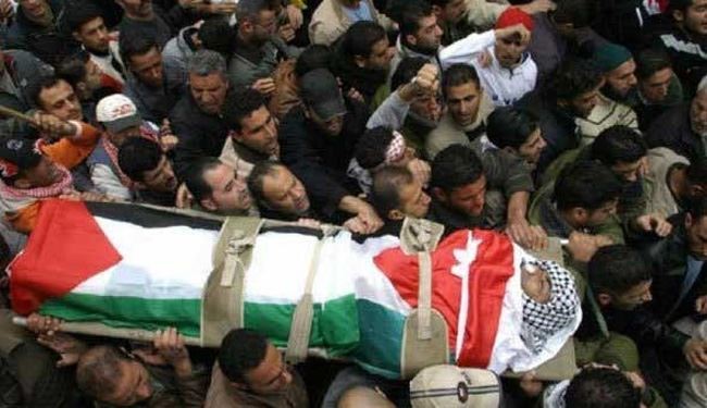 شهادت جوان فلسطینی در مراسم تشییع جنازه شهید دیگر