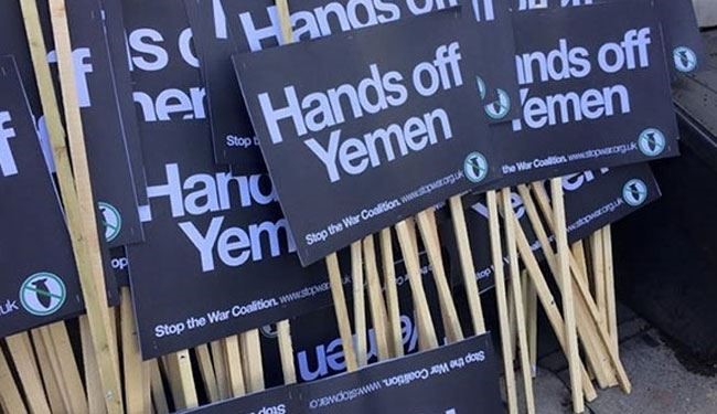 Britons Readying and Kashmiri Protesters Blast Saudi War on Yemen