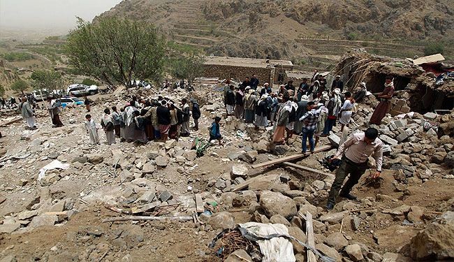 غارات مكثفة على مدن يمنية توقع المزيد من الضحايا المدنيين+صور