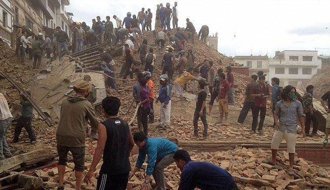 ارتفاع حصيلة ضحايا زلزال النيبال الى اكثر من 3200 قتيل
