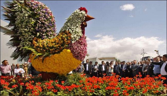 صور جميلة للغاية من معرض طهران الدولي للزهور