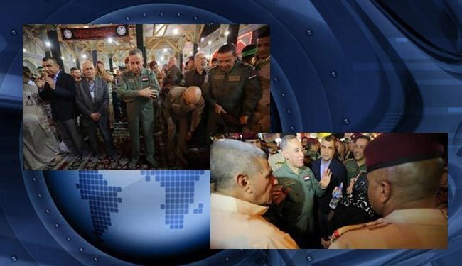 وزیر دفاع عراق به زیارت امام کاظم (ع) رفت + عکس