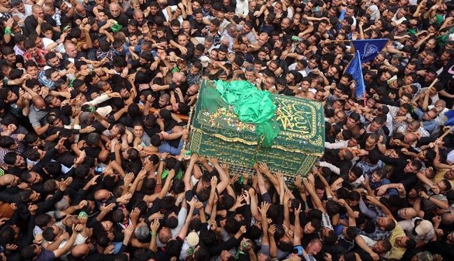 مراسم تشییع نمادین در سالگرد شهادت امام کاظم (ع) + عکس