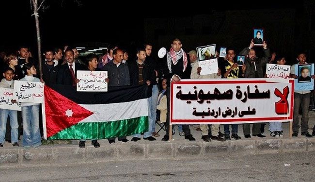 وقفة احتجاجية قرب سفارة الاحتلال بالأردن عشية ذكرى “النكبة”