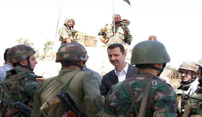 قدردانی بشار اسد از سربازان جسرالشغور