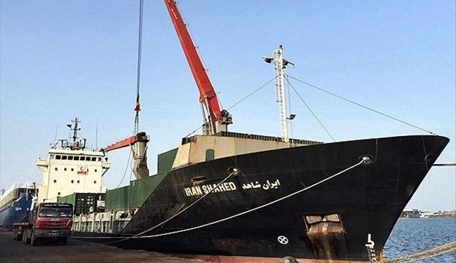 الهلال الاحمر الايراني يشحن ثاني سفينة مساعدات انسانية لليمن