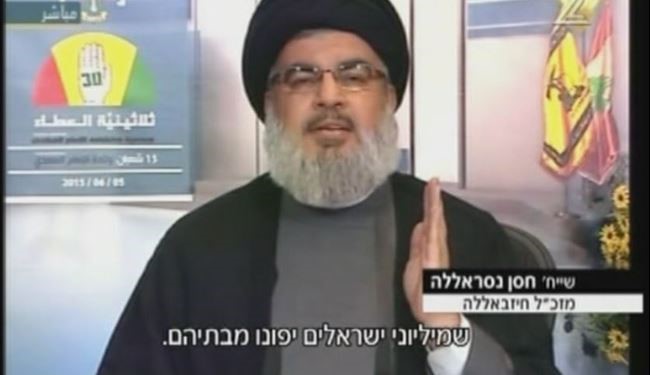 دلیل نگرانی صهیونیستها پس از سخنان دبیرکل حزب الله