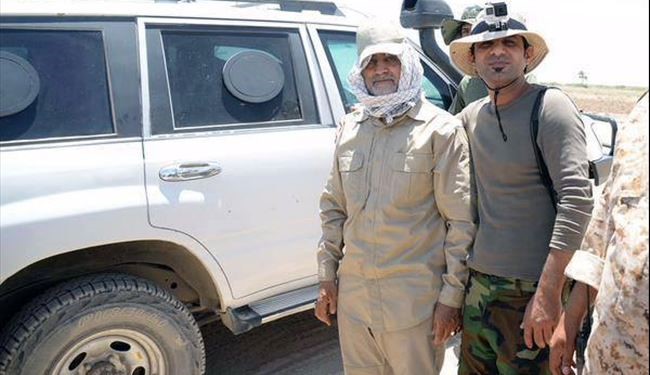 General Soleimani with Popular Mobilization Forces around Fallujah