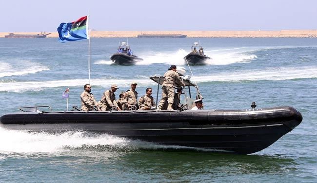 لیبی کشتی عناصر مسلح را به قعر دریا فرستاد